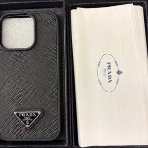 Prada Saffiano Leather Phone Case for Apple iPhone 16 Pro (Excellent Condition)